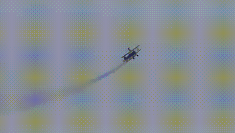 Jess on wingwalk plane