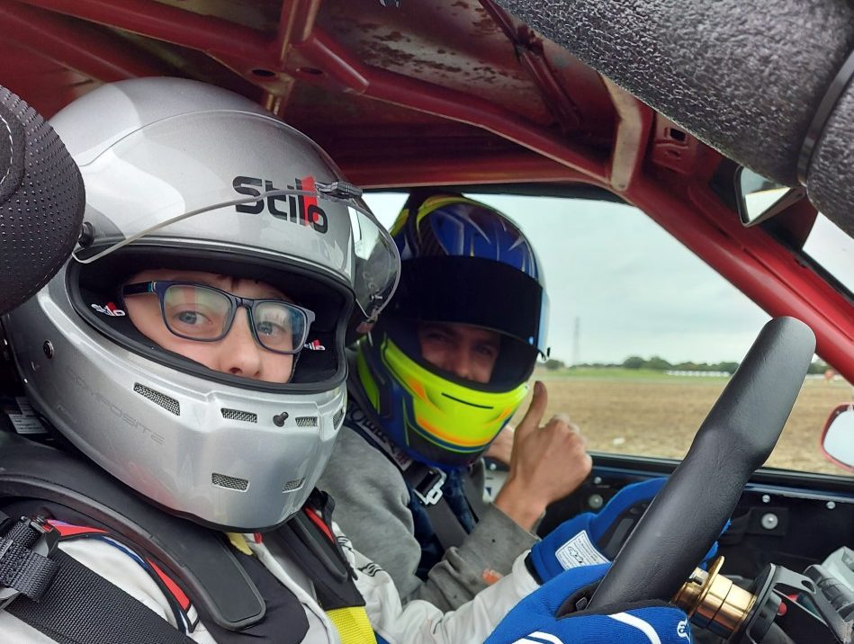 Ollie Handley back behind the wheel for the first time.