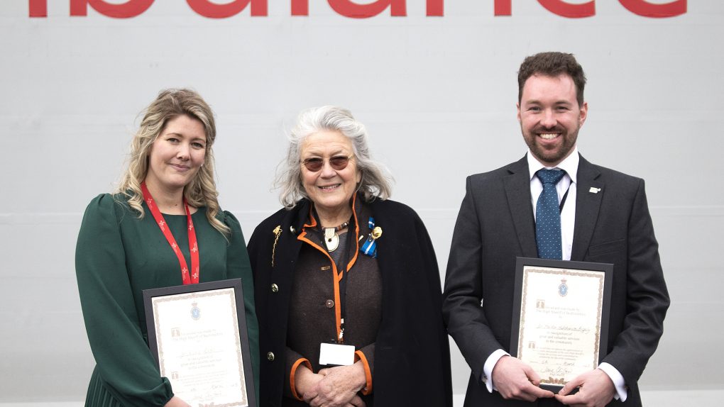 Dr Halden, Dr Nicola and The high sherrif of Bedfordshire