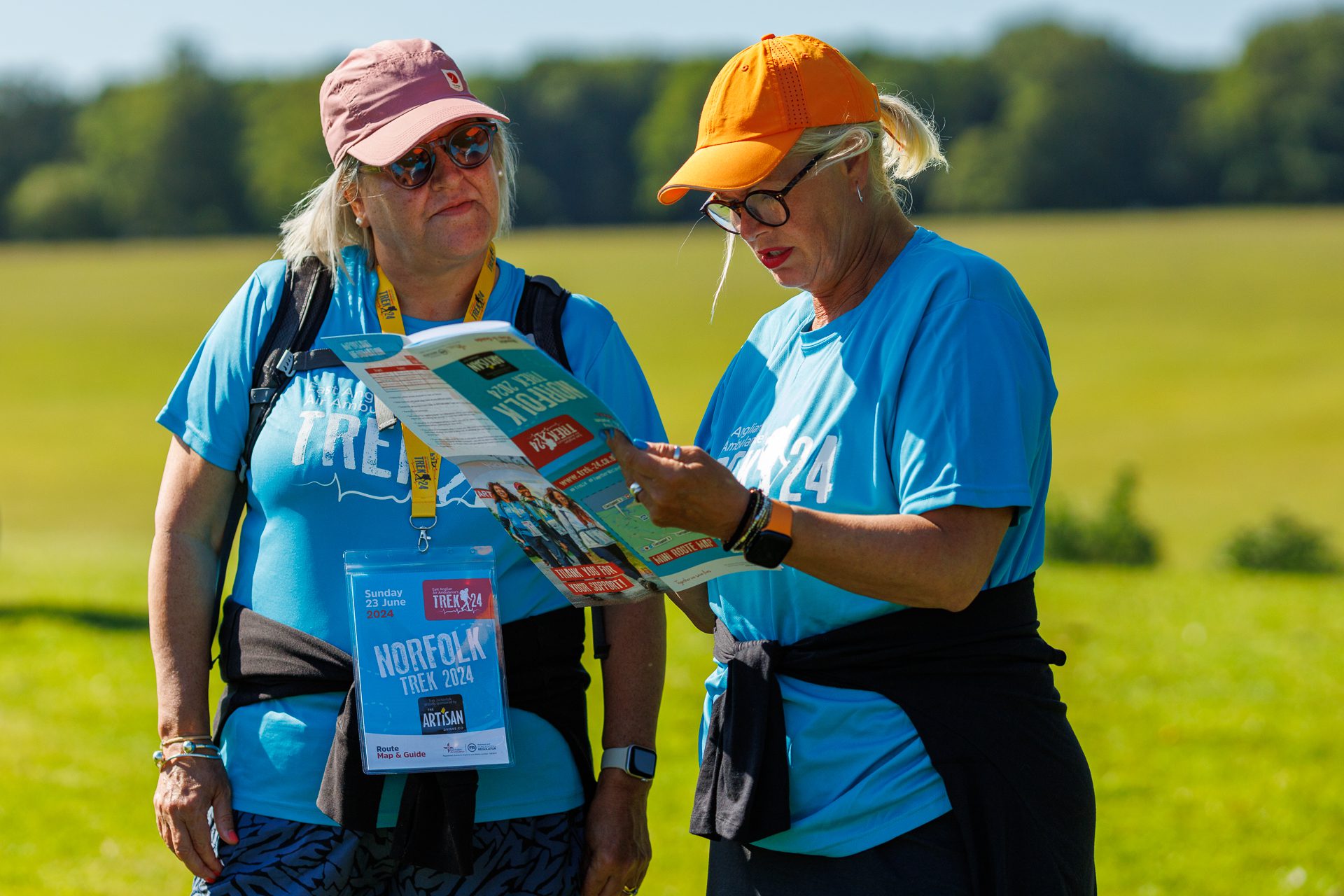 Trek 24 Norfolk Two people looking at map